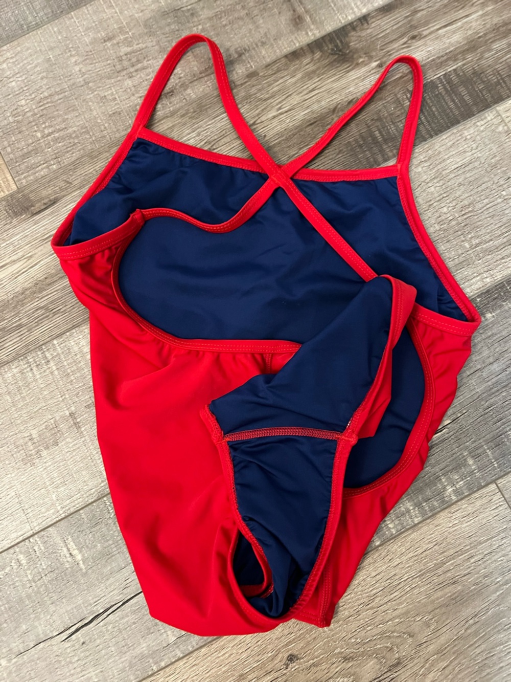 Adoretex Red Guard Scoop-Back One-Piece Swimsuit size 38 (M) NWT - Picture 4 of 7